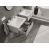 Mexen Orio armoire de salle de bain 60 cm avec lavabo Otis, 1 tiroir, gris mat/blanc mat - 91A10-06023-1-BF62-W18M01