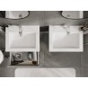 Mexen Orio armoire de salle de bain 60 cm avec lavabo Otis, 1 tiroir, gris mat/blanc mat - 91A10-06023-1-BF62-W18M01