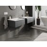 Mexen Orio meuble de salle de bain 60 cm avec lavabo Otis, 1 tiroir, graphite mat/blanc mat - 91A10-06023-1-BF66-W18M01