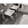 Mexen Orio meuble de salle de bain 60 cm avec lavabo Otis, 1 tiroir, graphite mat/blanc mat - 91A10-06023-1-BF66-W18M01