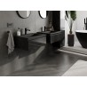 Mexen Orio armoire de salle de bain 60 cm avec lavabo Otis, 1 tiroir, noir brillant/noir mat - 91A10-06023-1-BF70-W18M71