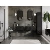 Mexen Orio armoire de salle de bain 60 cm avec lavabo Otis, 1 tiroir, noir brillant/noir mat - 91A10-06023-1-BF70-W18M71