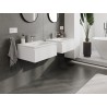 Mexen Orio armoire de salle de bains 60 cm avec lavabo Vela, 1 tiroir, blanc mat - 91A10-06023-1-BF01-W23M01
