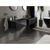 Mexen Orio meuble de salle de bains 60 cm avec lavabo Vela, 1 tiroir, noir brillant/noir mat - 91A10-06023-1-BF70-W23M71