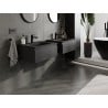 Mexen Orio armoire de salle de bain 60 cm avec lavabo Vela, 1 tiroir, noir mat - 91A10-06023-1-BF71-W23M71