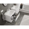 Mexen Orio armoire de salle de bain 60 cm avec lavabo Otis, 2 tiroirs, blanc brillant - 91A10-06047-2-BFF00-W18M00
