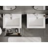 Mexen Orio meuble de salle de bain 60 cm avec lavabo Otis, 2 tiroirs, graphite mat / blanc mat - 91A10-06047-2-BFF66-W18M01