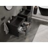Mexen Orio meuble de salle de bain 60 cm avec lavabo Otis, 2 tiroirs, noir mat - 91A10-06047-2-BFF71-W18M71