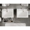 Mexen Orio armoire de salle de bain 60 cm avec lavabo Vela, 2 tiroirs, blanc brillant - 91A10-06047-2-BFF00-W23M00