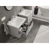 Mexen Orio meuble de salle de bains 60 cm avec lavabo Vela, 2 tiroirs, gris mat/blanc mat - 91A10-06047-2-BFF62-W23M01