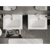 Mexen Orio armoire de salle de bain 60 cm avec lavabo Vela, 2 tiroirs, graphite mat/blanc mat - 91A10-06047-2-BFF66-W23M01