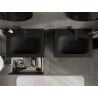 Mexen Orio meuble de salle de bain 60 cm avec lavabo Vela, 2 tiroirs, noir mat - 91A10-06047-2-BFF71-W23M71