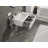 Mexen Orio armoire de salle de bains 70 cm avec lavabo Otis, 1 tiroir, blanc mat - 91A10-07023-1-BF01-W18M01