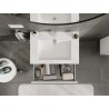 Mexen Orio armoire de salle de bains 70 cm avec lavabo Otis, 1 tiroir, blanc mat - 91A10-07023-1-BF01-W18M01