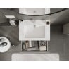Mexen Orio meuble de salle de bains 70 cm avec lavabo Otis, 1 tiroir, gris mat/blanc mat - 91A10-07023-1-BF62-W18M01