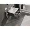 Mexen Orio meuble de salle de bain 70 cm avec lavabo Otis, 1 tiroir, graphite mat/blanc mat - 91A10-07023-1-BF66-W18M01