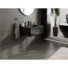 Mexen Orio armoire de salle de bain 70 cm avec lavabo Otis, 1 tiroir, noir brillant/noir mat - 91A10-07023-1-BF70-W18M71