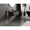 Mexen Orio armoire de salle de bain 70 cm avec lavabo Otis, 1 tiroir, noir mat - 91A10-07023-1-BF71-W18M71