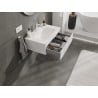Mexen Orio meuble de salle de bain 70 cm avec lavabo Vela, 1 tiroir, blanc brillant - 91A10-07023-1-BF00-W23M00