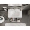 Mexen Orio armoire de salle de bain 70 cm avec lavabo Vela, 1 tiroir, gris mat/blanc mat - 91A10-07023-1-BF62-W23M01