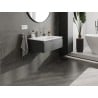 Mexen Orio meuble de salle de bain 70 cm avec lavabo Vela, 1 tiroir, graphite mat/blanc mat - 91A10-07023-1-BF66-W23M01