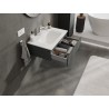 Mexen Orio meuble de salle de bain 70 cm avec lavabo Vela, 1 tiroir, graphite mat/blanc mat - 91A10-07023-1-BF66-W23M01