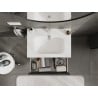 Mexen Orio meuble de salle de bain 70 cm avec lavabo Vela, 1 tiroir, graphite mat/blanc mat - 91A10-07023-1-BF66-W23M01