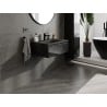 Mexen Orio meuble de salle de bains 70 cm avec lavabo Vela, 1 tiroir, noir brillant/noir mat - 91A10-07023-1-BF70-W23M71