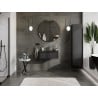 Mexen Orio meuble de salle de bain 70 cm avec lavabo Vela, 1 tiroir, noir mat - 91A10-07023-1-BF71-W23M71