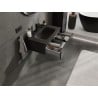 Mexen Orio meuble de salle de bain 70 cm avec lavabo Vela, 1 tiroir, noir mat - 91A10-07023-1-BF71-W23M71