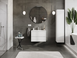 Mexen Orio meuble de salle de bain 70 cm avec lavabo Vela, 2 tiroirs, blanc mat - 91A10-07047-2-BFF01-W23M01