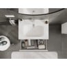 Mexen Orio meuble de salle de bain 70 cm avec lavabo Vela, 2 tiroirs, blanc mat - 91A10-07047-2-BFF01-W23M01