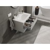 Mexen Orio meuble de salle de bain 70 cm avec lavabo Vela, 2 tiroirs, gris mat/blanc mat - 91A10-07047-2-BFF62-W23M01