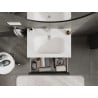 Mexen Orio meuble de salle de bain 70 cm avec lavabo Vela, 2 tiroirs, graphite mat/blanc mat - 91A10-07047-2-BFF66-W23M01