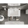 Mexen Orio armoire de salle de bain 70 cm avec lavabo Otis, 2 tiroirs, blanc brillant - 91A10-07047-2-BFF00-W18M00