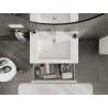 Mexen Orio armoire de salle de bain 70 cm avec lavabo Otis, 2 tiroirs, blanc mat - 91A10-07047-2-BFF01-W18M01