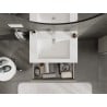 Mexen Orio armoire de salle de bain 70 cm avec lavabo Otis, 2 tiroirs, gris mat/blanc mat - 91A10-07047-2-BFF62-W18M01
