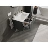 Mexen Orio armoire de salle de bain 70 cm avec lavabo Otis, 2 tiroirs, graphite mat/blanc mat - 91A10-07047-2-BFF66-W18M01