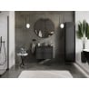 Mexen Orio armoire de salle de bain 70 cm avec lavabo Otis, 2 tiroirs, noir mat - 91A10-07047-2-BFF71-W18M71