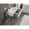 Mexen Orio armoire de salle de bain 80 cm avec lavabo Otis, 1 tiroir, blanc mat - 91A10-08023-1-BF01-W18M01