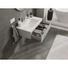 Mexen Orio meuble de salle de bain 80 cm avec lavabo Otis, 1 tiroir, gris mat/blanc mat - 91A10-08023-1-BF62-W18M01
