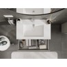 Mexen Orio meuble de salle de bain 80 cm avec lavabo Otis, 1 tiroir, gris mat/blanc mat - 91A10-08023-1-BF62-W18M01