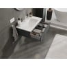Mexen Orio armoire de salle de bain 80 cm avec lavabo Otis, 1 tiroir, graphite mat/blanc mat - 91A10-08023-1-BF66-W18M01