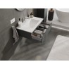 Mexen Orio meuble de salle de bain 80 cm avec lavabo Otis, 1 tiroir, graphite mat/blanc mat - 91A10-08023-1-BF66-W18M01