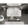 Mexen Orio armoire de salle de bain 80 cm avec lavabo Otis, 1 tiroir, graphite mat/blanc mat - 91A10-08023-1-BF66-W18M01