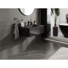 Mexen Orio meuble de salle de bains 80 cm avec lavabo Otis, 1 tiroir, noir brillant/noir mat - 91A10-08023-1-BF70-W18M71