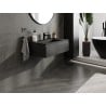 Mexen Orio armoire de salle de bain 80 cm avec lavabo Otis, 1 tiroir, noir mat - 91A10-08023-1-BF71-W18M71