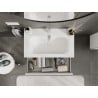 Mexen Orio armoire de salle de bain 80 cm avec lavabo Vela, 1 tiroir, blanc mat - 91A10-08023-1-BF01-W23M01