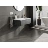 Mexen Orio meuble de salle de bain 80 cm avec lavabo Vela, 1 tiroir, graphite mat/blanc mat - 91A10-08023-1-BF66-W23M01