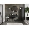 Mexen Orio armoire de salle de bains 80 cm avec lavabo Vela, 1 tiroir, noir mat - 91A10-08023-1-BF71-W23M71